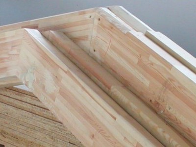 Construction glued wood